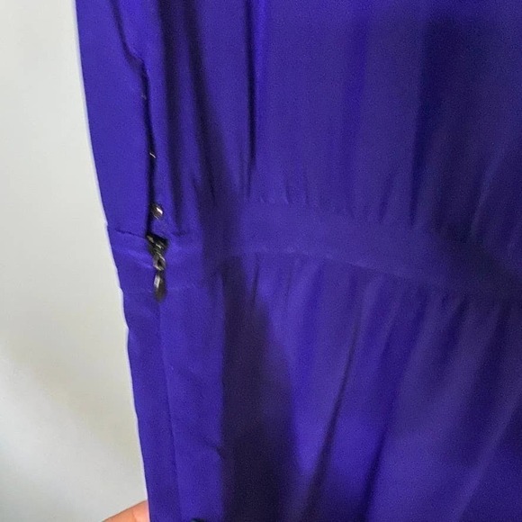 DIANE Von Furstenberg Dress Deep Purple / Blue Size Medium - Picture 7 of 7